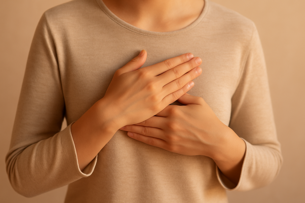 Vị trí đặt tay Reiki – Luân xa Tim