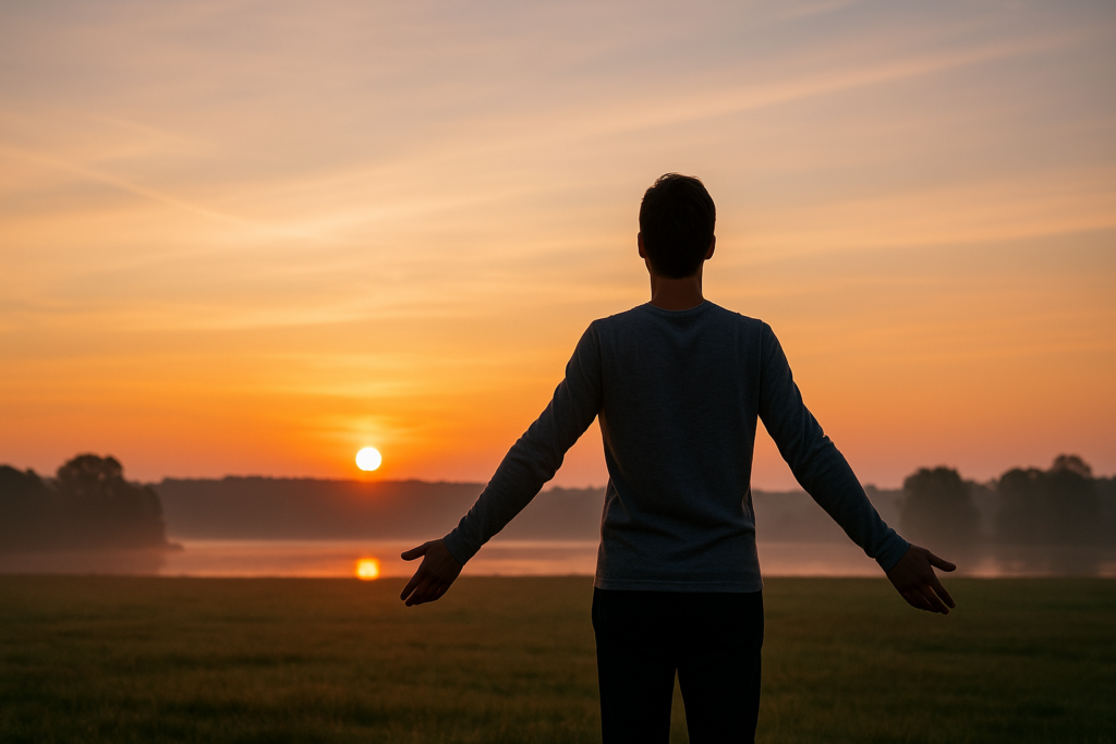 Resilienz stärken Resilienz stärken durch Achtsamkeit und Selbstfürsorge – Naturbild Sonnenaufgang