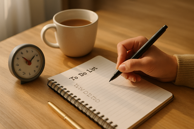 Bàn tay đánh dấu vào danh sách việc cần làm – công cụ hỗ trợ sắp xếp công việc cho người mắc ADHD.