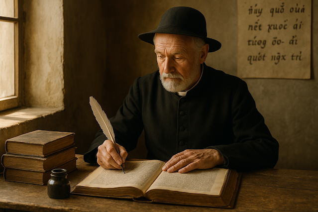 Symbolbild Alexandre de Rhodes bringt das europäische Alphabet nach Vietnam