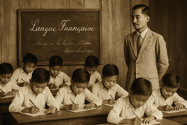 KI-Symbolbild französische Kolonialzeit in Vietnam