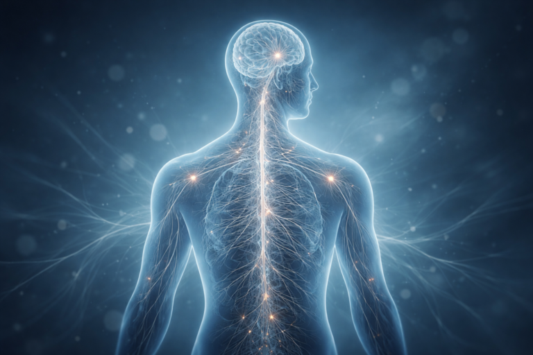 Reiki und Selbstregulation des Nervensystems – symbolische Darstellung neuronaler Prozesse