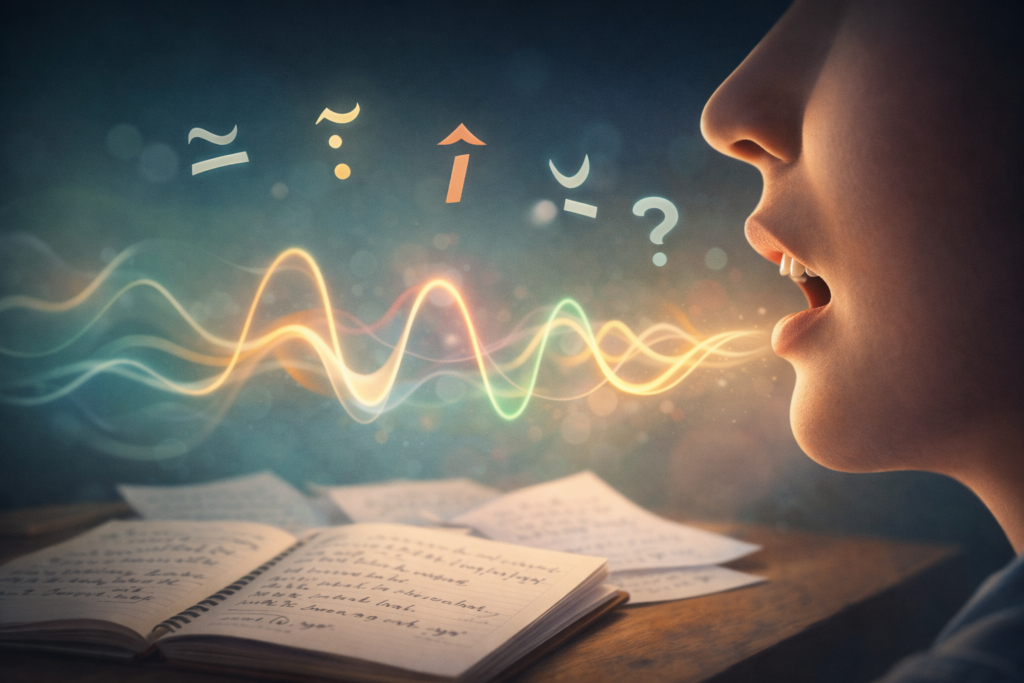 Vietnamesisch lernen: Darstellung von Aussprache und Tonverläufen beim Vietnamesischlernen